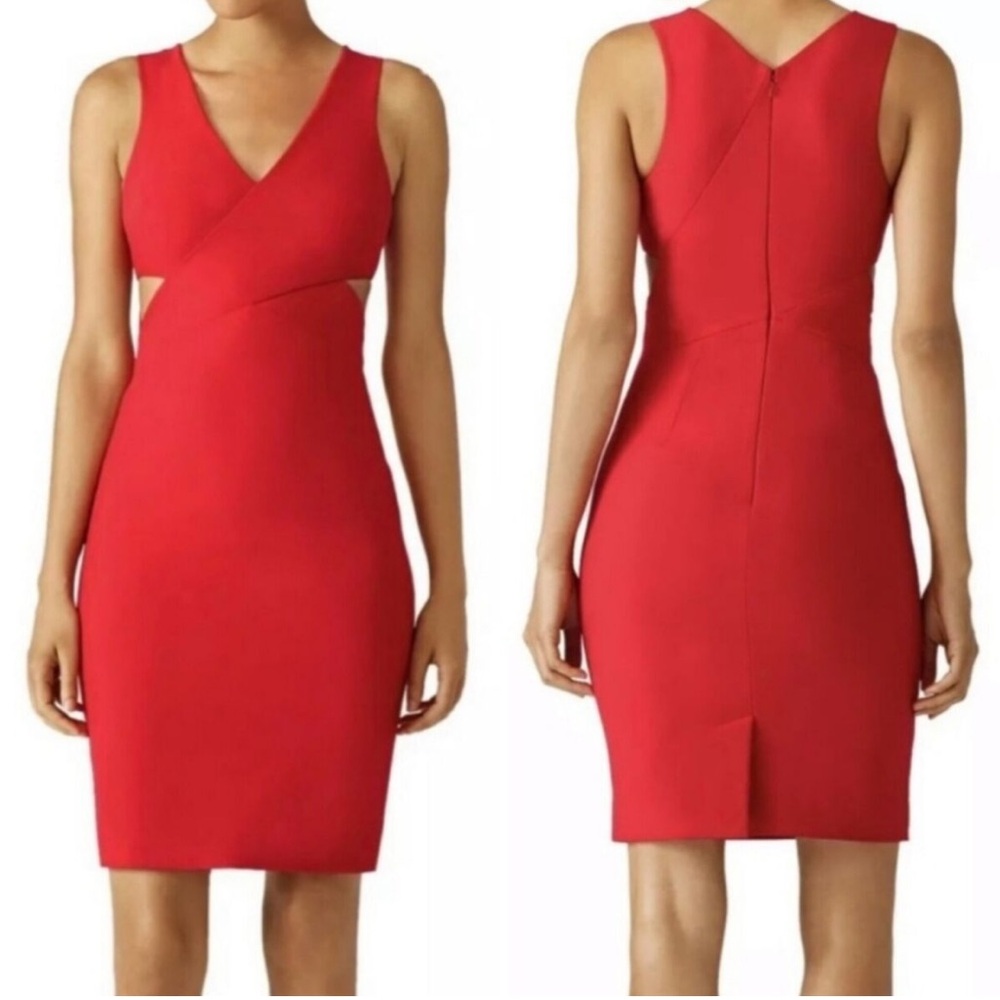 Elizabeth and James Red Cut Out Dress Aldridge